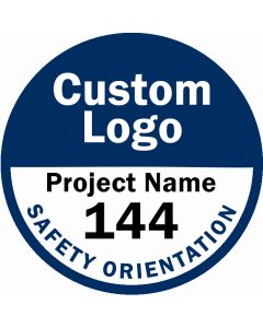 Custom-Logo Hard Hat Stickers - Qty 250
